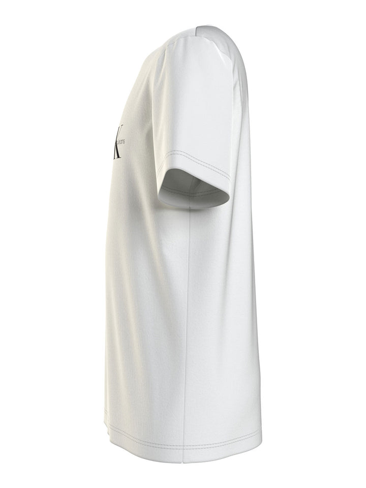 Chest monogram white t-shirt for boys