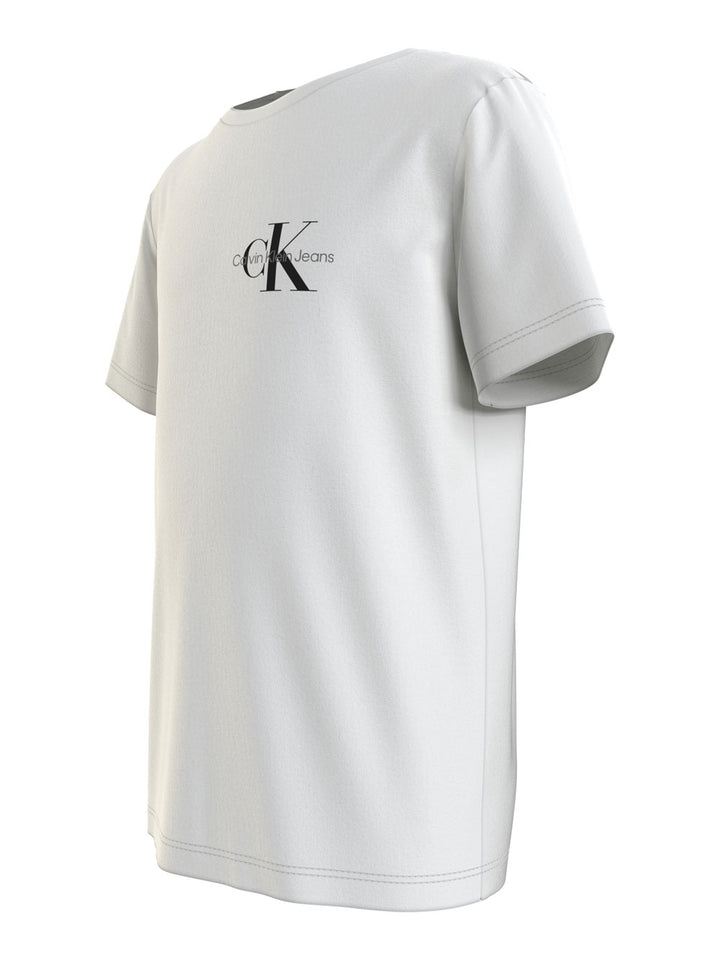 Chest monogram white t-shirt for boys