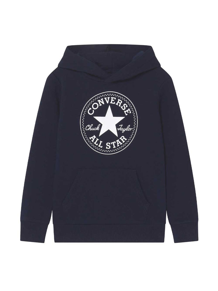 Converse kids hoodie patch logo blue