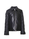 Daniele Alessandrini padded eco-leather jacket for boys