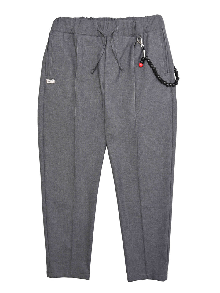 Daniele Alessandrini pantalone elegante carrot fit grigio