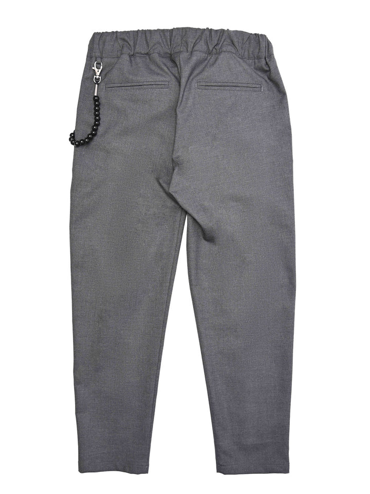 Daniele Alessandrini pantalone elegante carrot fit grigio