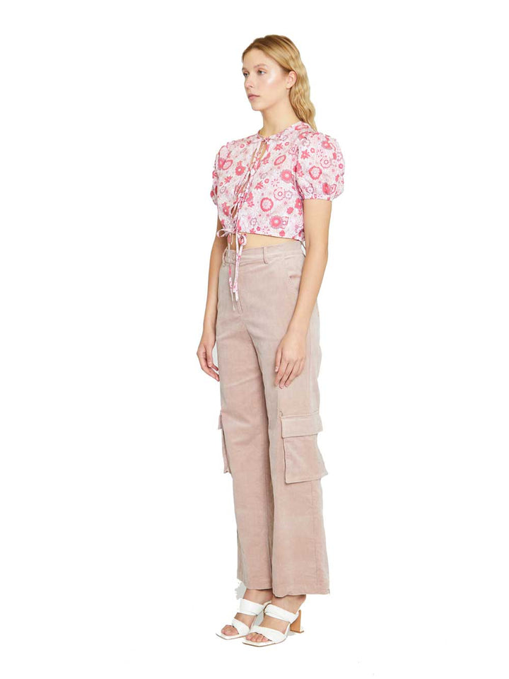 Glamorous pantalone da donna cargo rosa