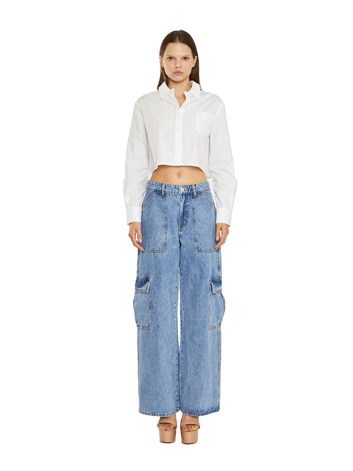 Glamorous jeans tasconi donna gamba larga