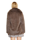 Glamorous cappotto pelliccia donna marrone