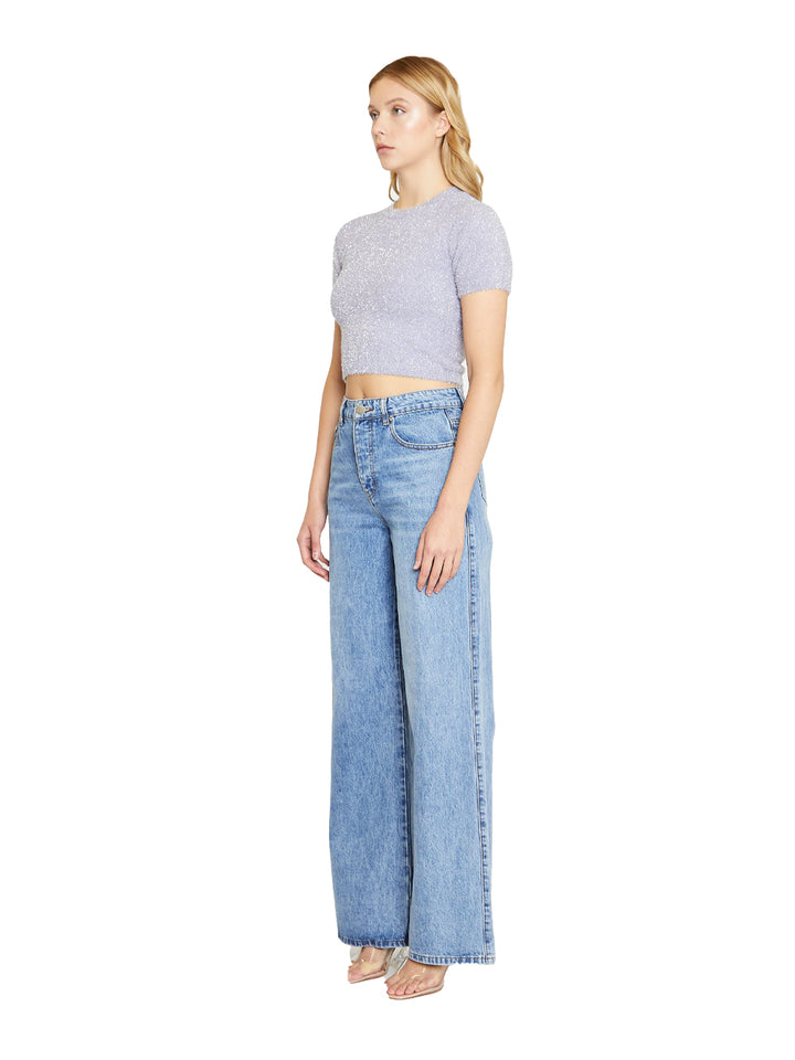 Glamorous jeans gamba larga donna