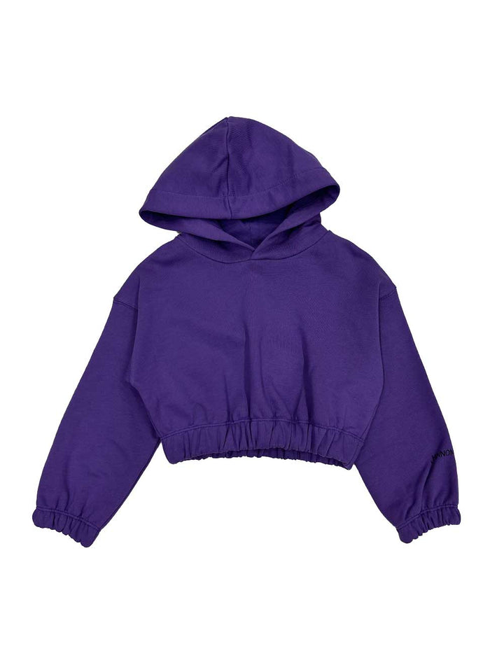 Hinnominate felpa cropped ragazza purple