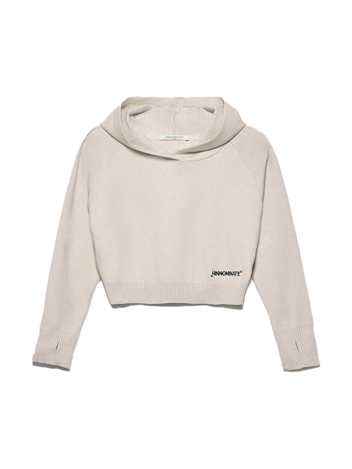 Hinnominate maglia ragazza cropped con cappuccio