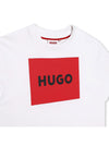 Hugo t-shirt bambino logo quadrato