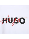 Hugo felpa bambino girocollo bianca