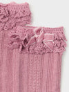 Mayoral calzino da bambina rosa fiocco