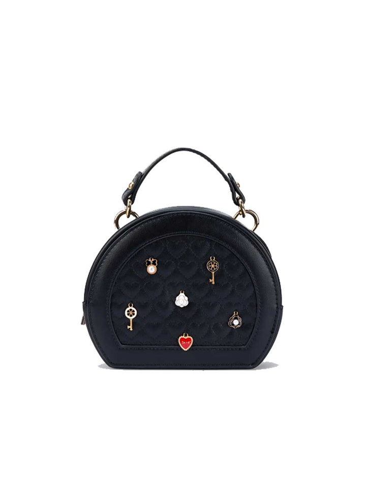 Mayoral black handbag girl pendants