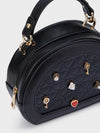 Mayoral black handbag girl pendants