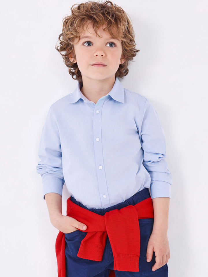Mayoral camicia bambino celeste