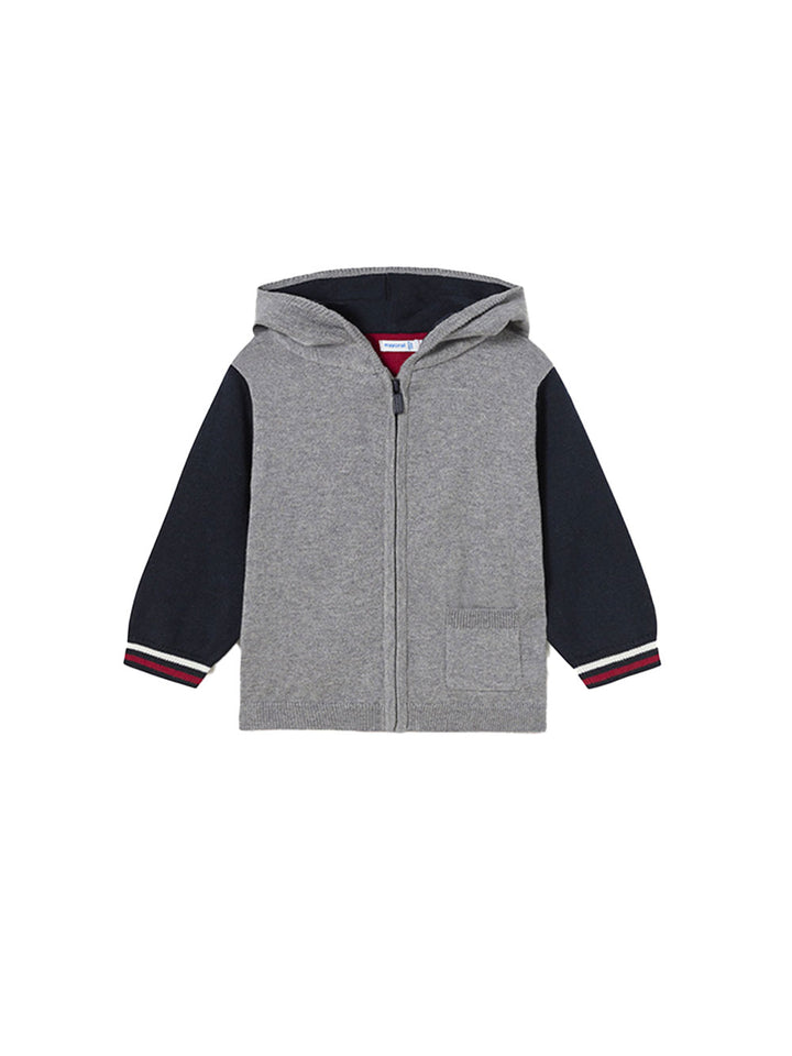 Mayoral felpa bimbo full zip cappuccio motivo