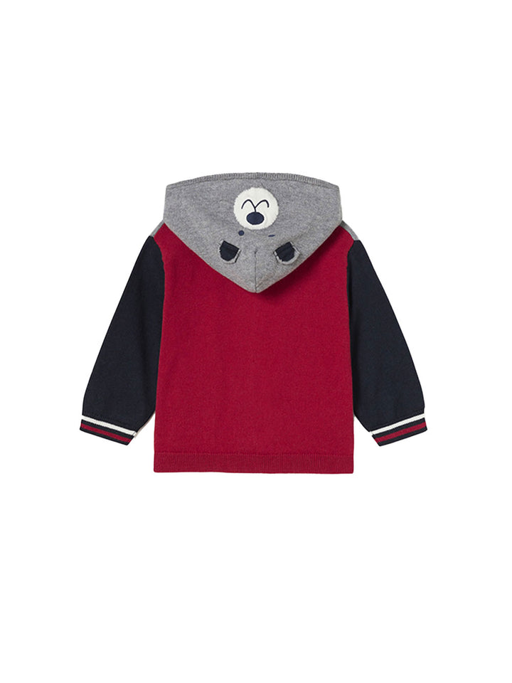 Mayoral felpa bimbo full zip cappuccio motivo