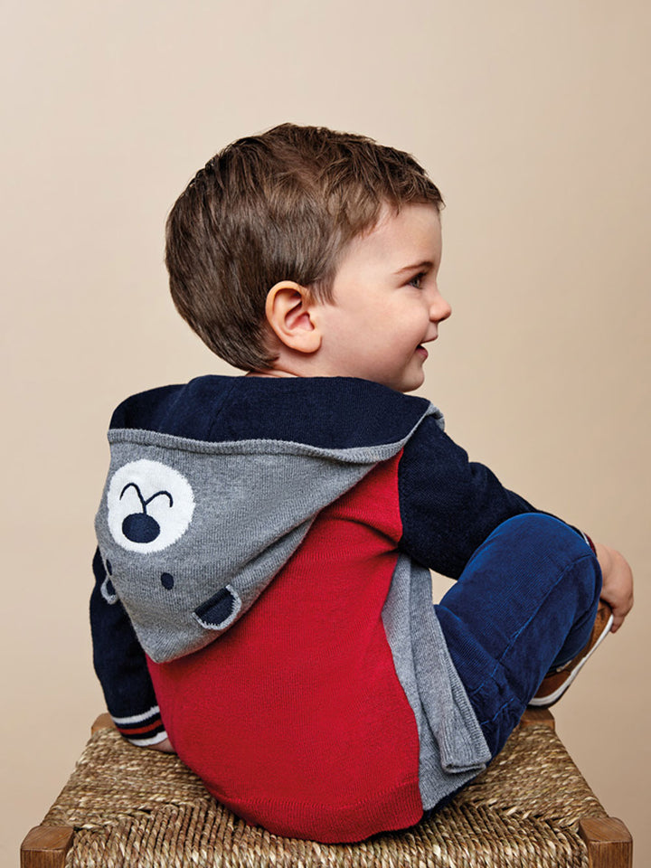 Mayoral felpa bimbo full zip cappuccio motivo