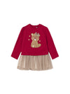 Mayoral vestitino bimba combinato rosso