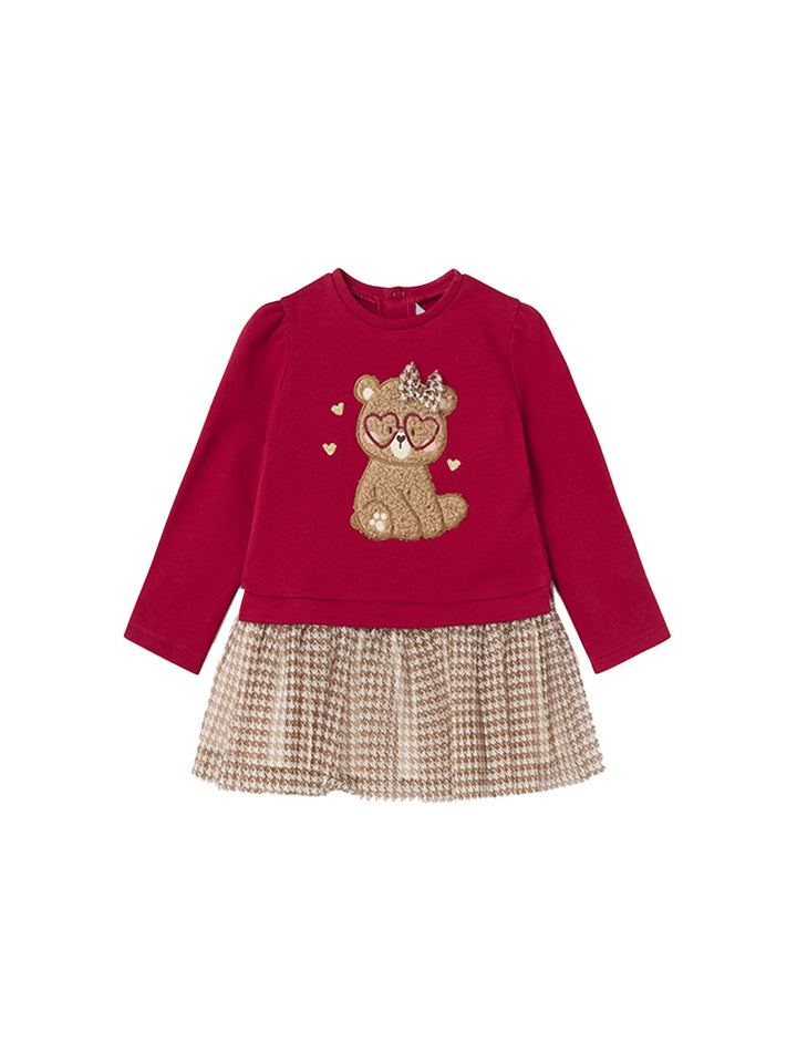 Mayoral vestitino bimba combinato rosso
