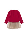 Mayoral vestitino bimba combinato rosso