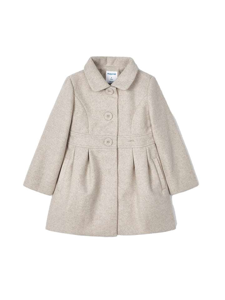 Mayoral elegant beige girl coat