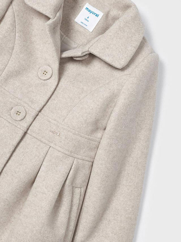 Mayoral elegant beige girl coat
