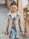Mayoral elegant beige girl coat