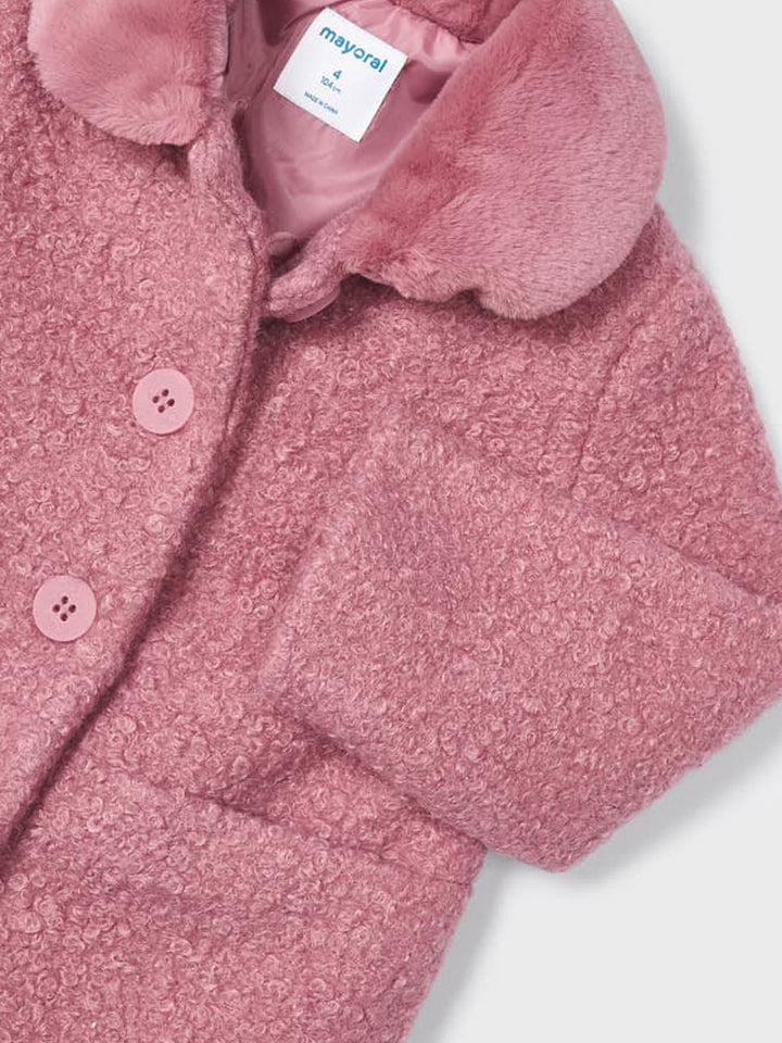 Mayoral coat girl rich fur collar