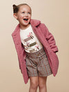 Mayoral coat girl rich fur collar