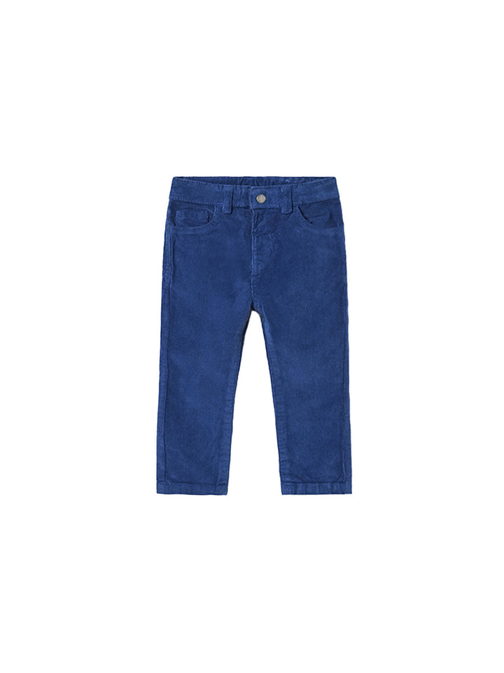 Mayoral blue velvet trousers for children