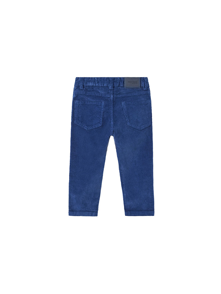 Mayoral blue velvet trousers for children