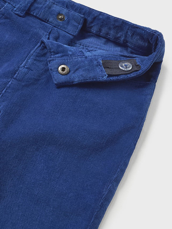 Mayoral blue velvet trousers for children