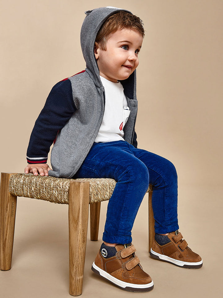 Mayoral blue velvet trousers for children