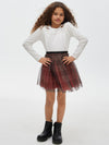 Mayoral gonna in tulle scozzese
