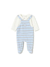 Mayoral newborn pagliaccetto salopette imbottito righe