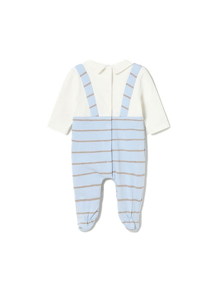 Mayoral newborn pagliaccetto salopette imbottito righe