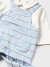 Mayoral newborn pagliaccetto salopette imbottito righe