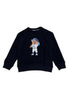 Never Too children's crewneck sweatshirt with teddy bear