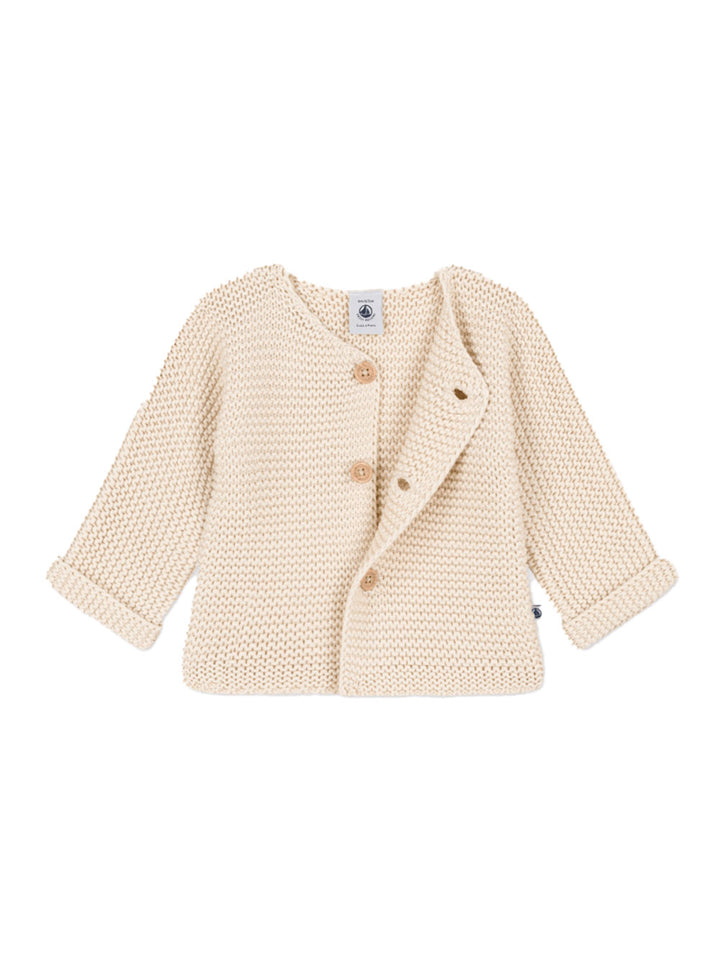 PETIT BATEAU cardigan for NEWBORNS - AVALANCHE