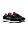 Sun68 Ally Solid black nylon women's sneakers