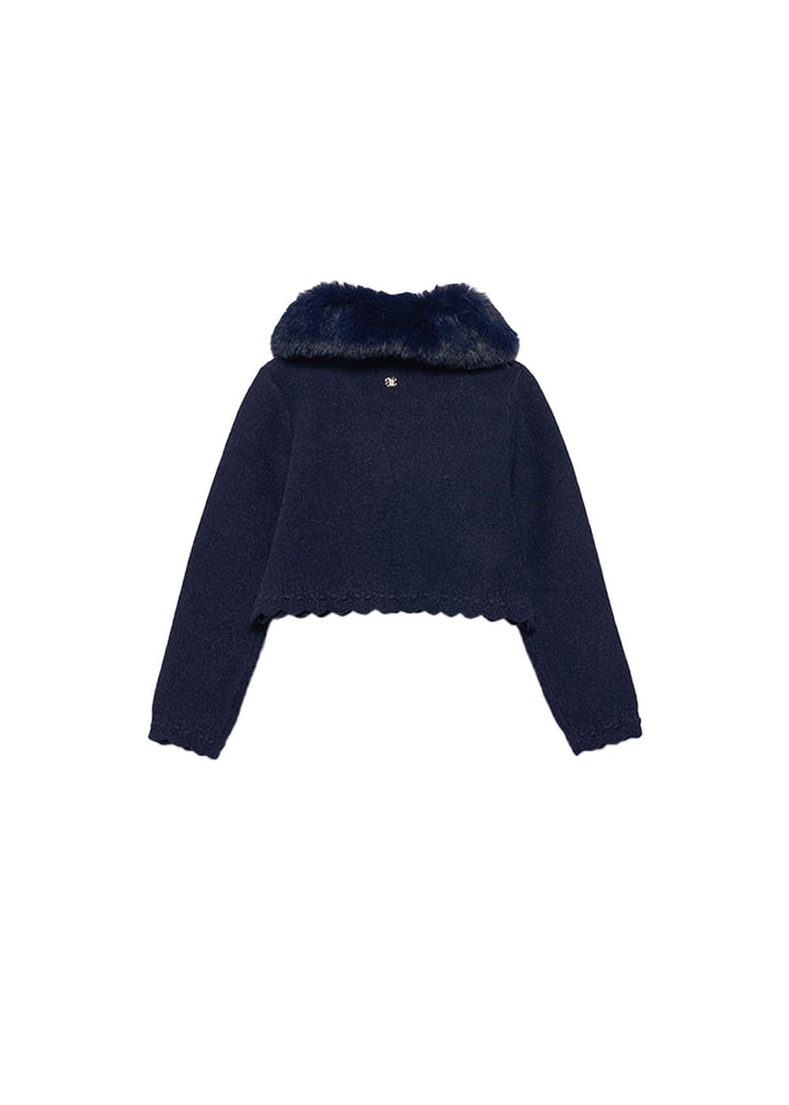 Cardigan ABEL E LULA da BAMBINA - Marino