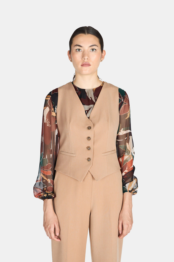 Gilet ARTIGLI da DONNA - Cammello
