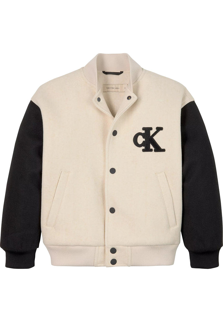 Giubbotto CALVIN KLEIN JEANS da BAMBINO - Oatmeal Heather