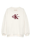Felpa CALVIN KLEIN JEANS da BAMBINA - Ivory