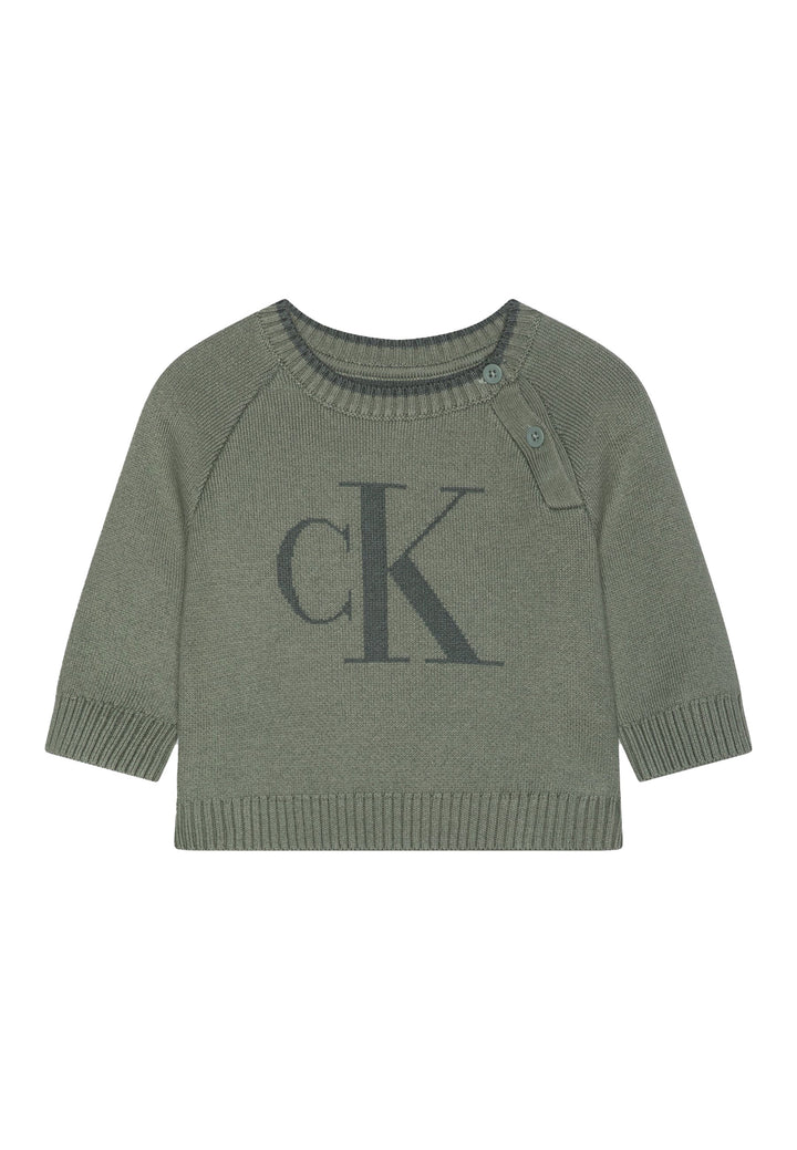 Felpa CALVIN KLEIN JEANS da BAMBINI - Meteor Green