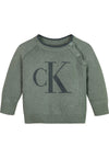 Felpa CALVIN KLEIN JEANS da BAMBINI - Meteor Green