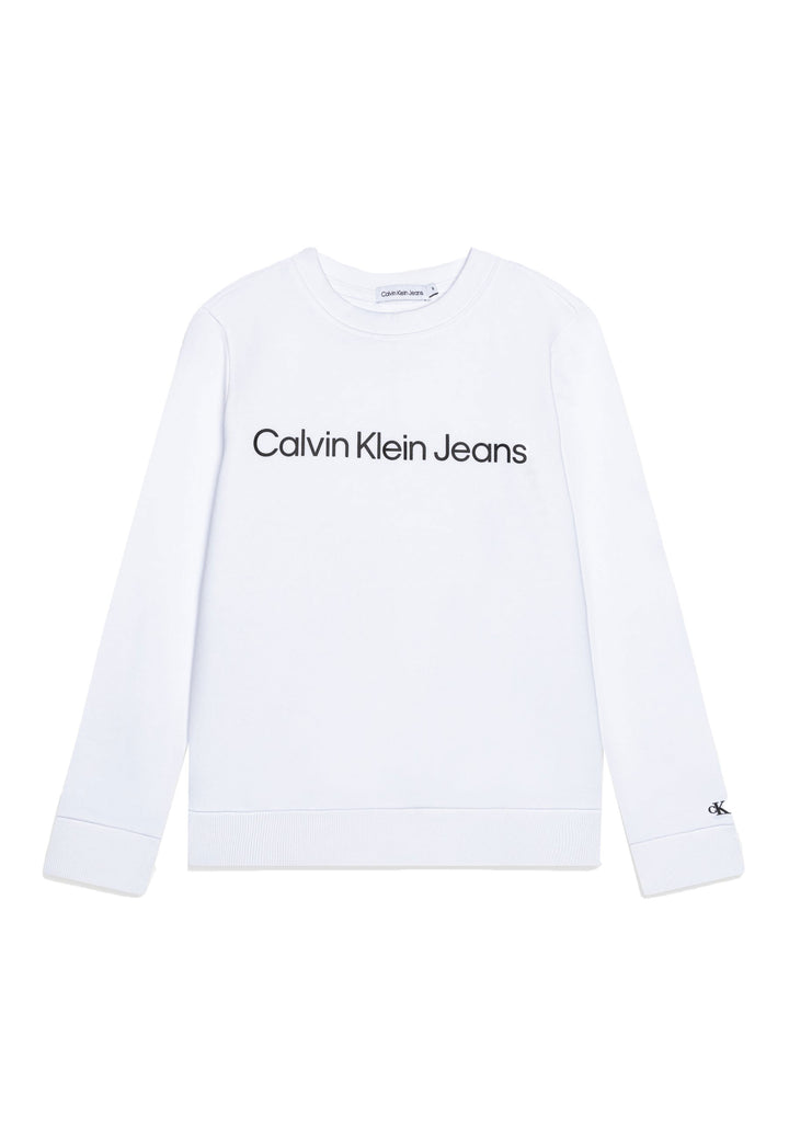 Felpa CALVIN KLEIN JEANS da BAMBINI - Bright White
