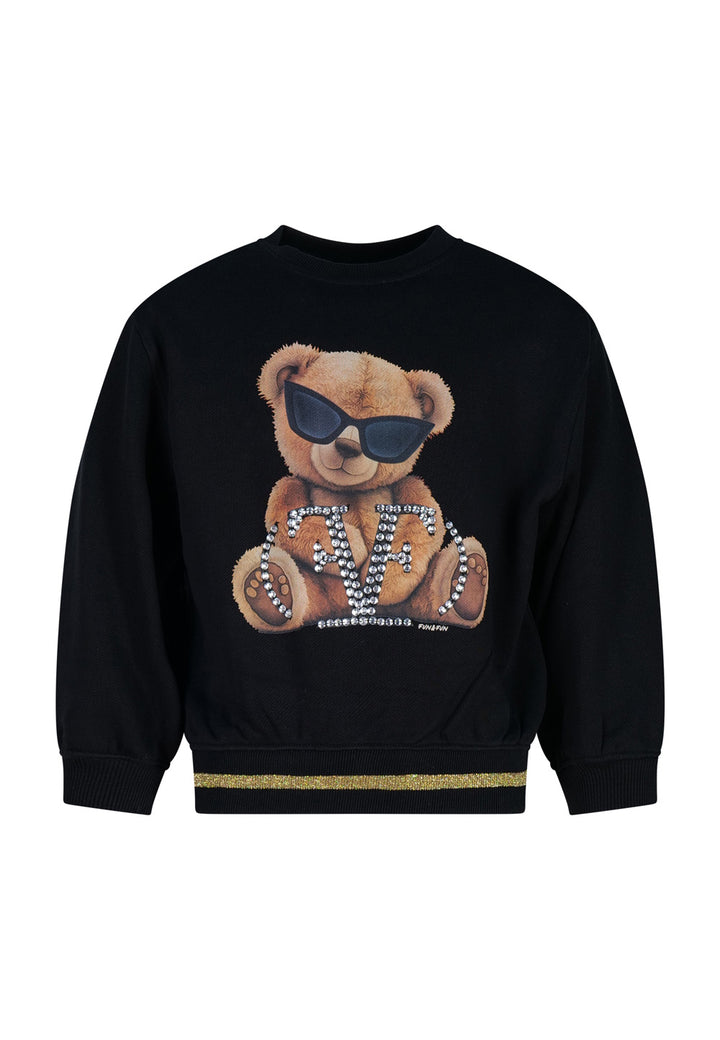 FUN FUN Felpa FUN FUN da BAMBINA - Black