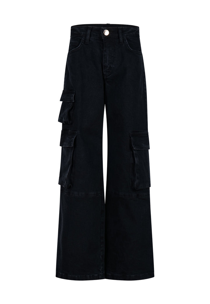 FUN FUN Pants for GIRLS - Black Denim