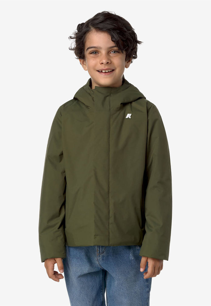Giubbotto K-WAY da BAMBINO - Green Cypress